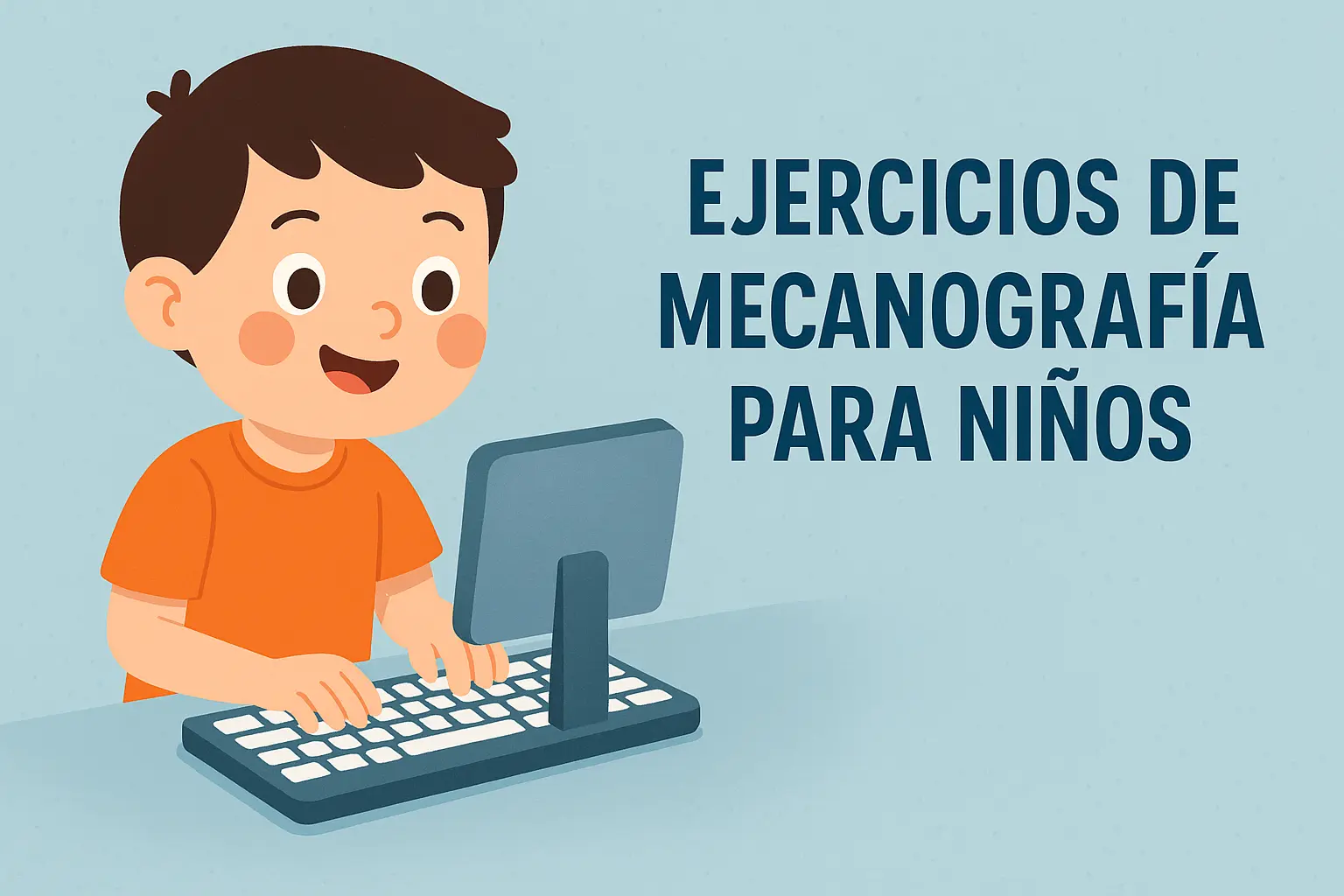 Ejercicios y actividades de mecanografía para niños por niveles